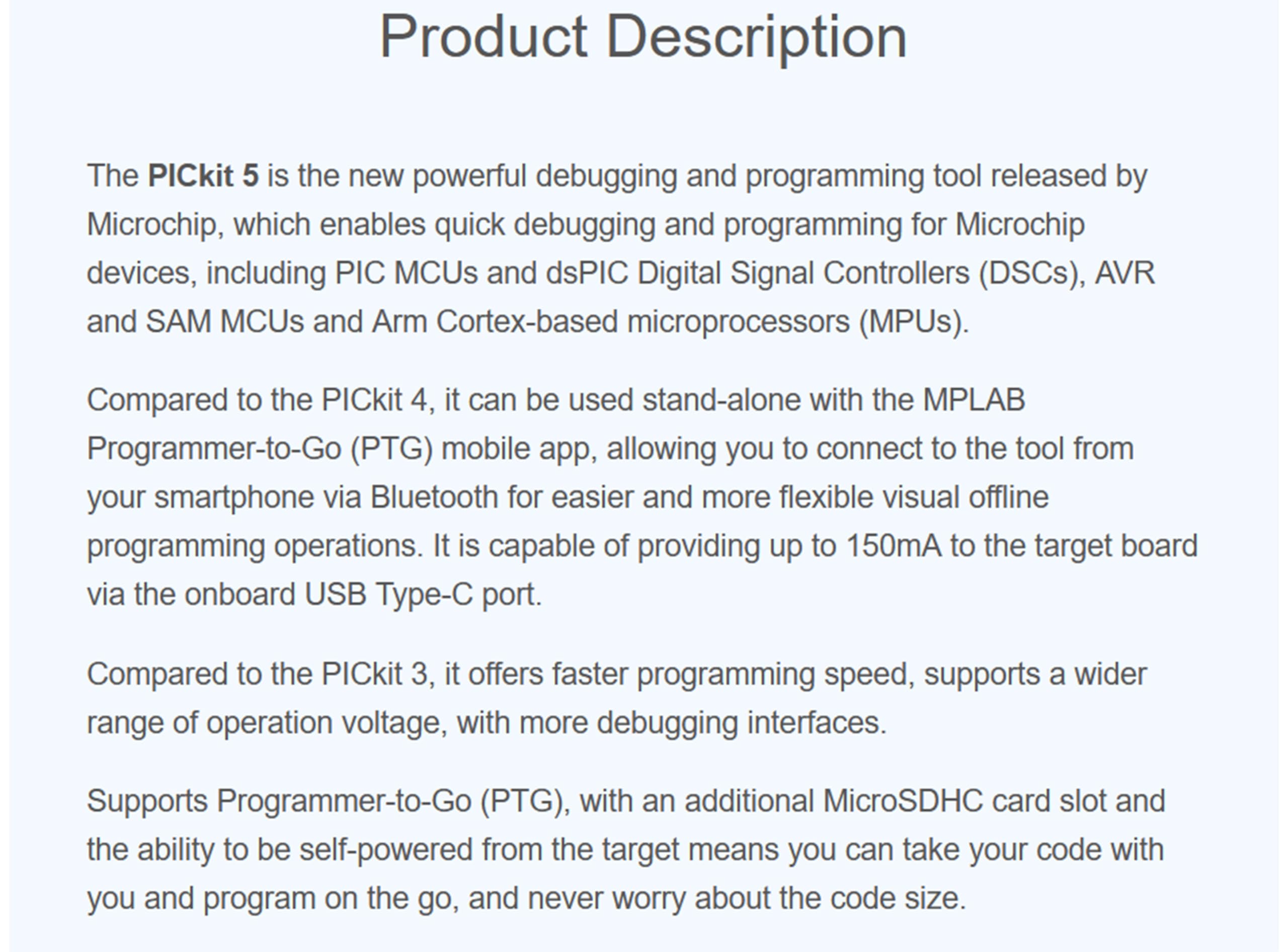 Amazon | PICkit 5インチ回路デバッガ/プログラマー、プログラマーツー